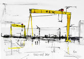 Sketchbook On Paper - Harland And Wolff, Belfast